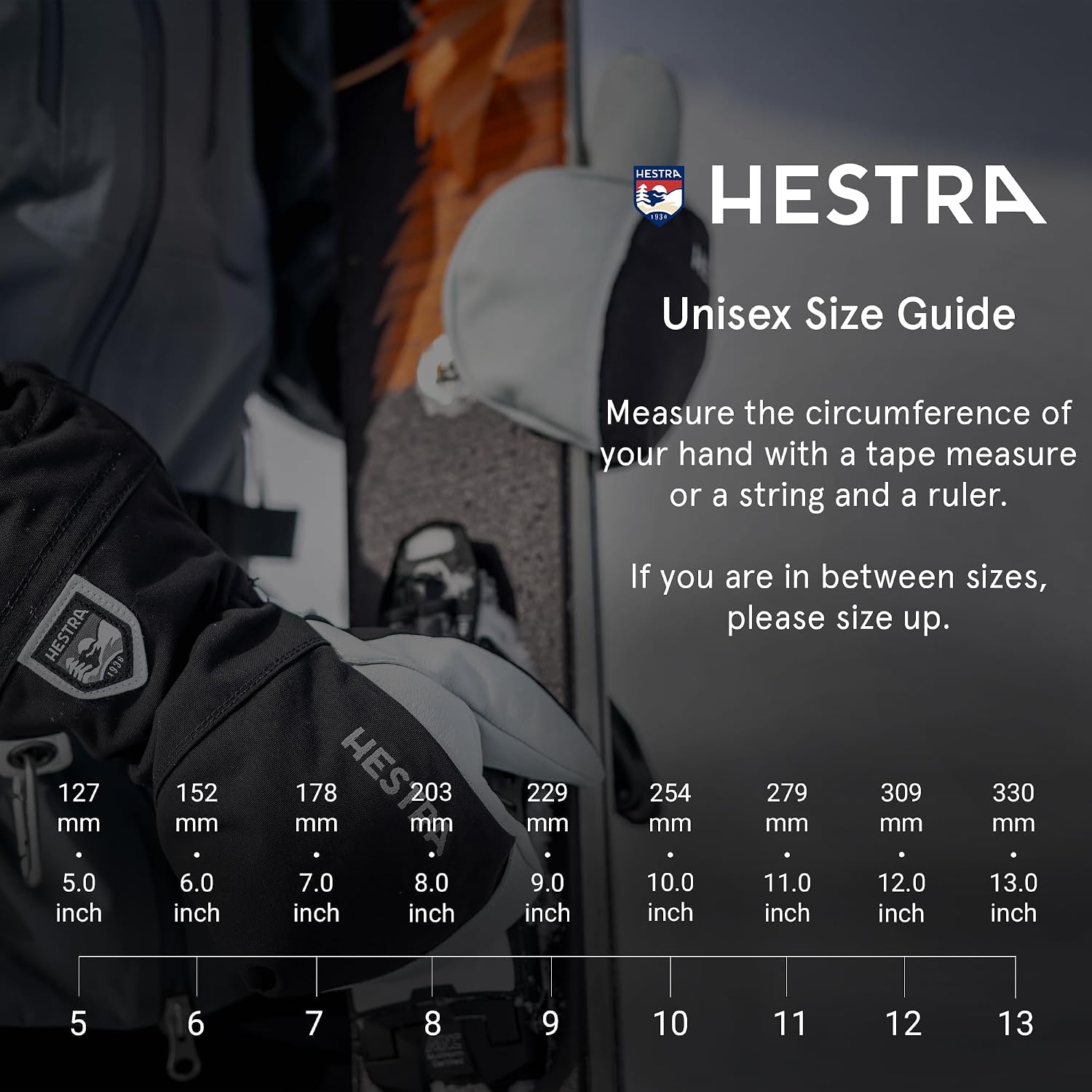 Hestra Gants Deerskin Primaloft Rib Homme - avec doigts doublure Hiver automne-hiver 9 Noir