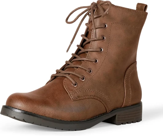 Bottes Montantes à Lacets Femme