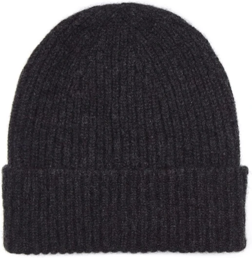 100% Cachemire Bonnet, Fabriqué en Ecosse, 3ply Anthracite