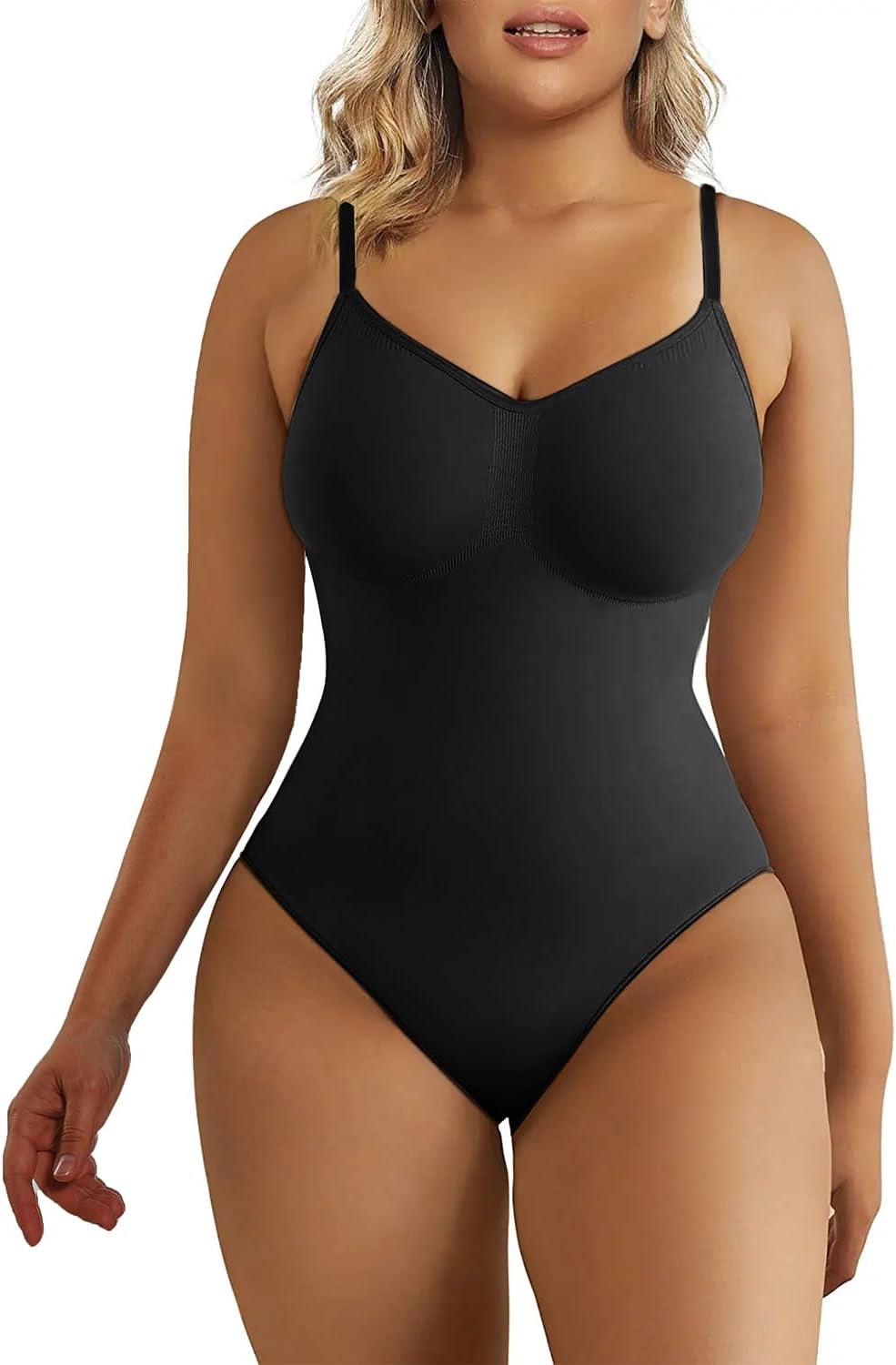 Body Gainant Femme Bodysuit Gaine Amincissant Ventre Plat Sculptant Minceur Invisible Shapewear