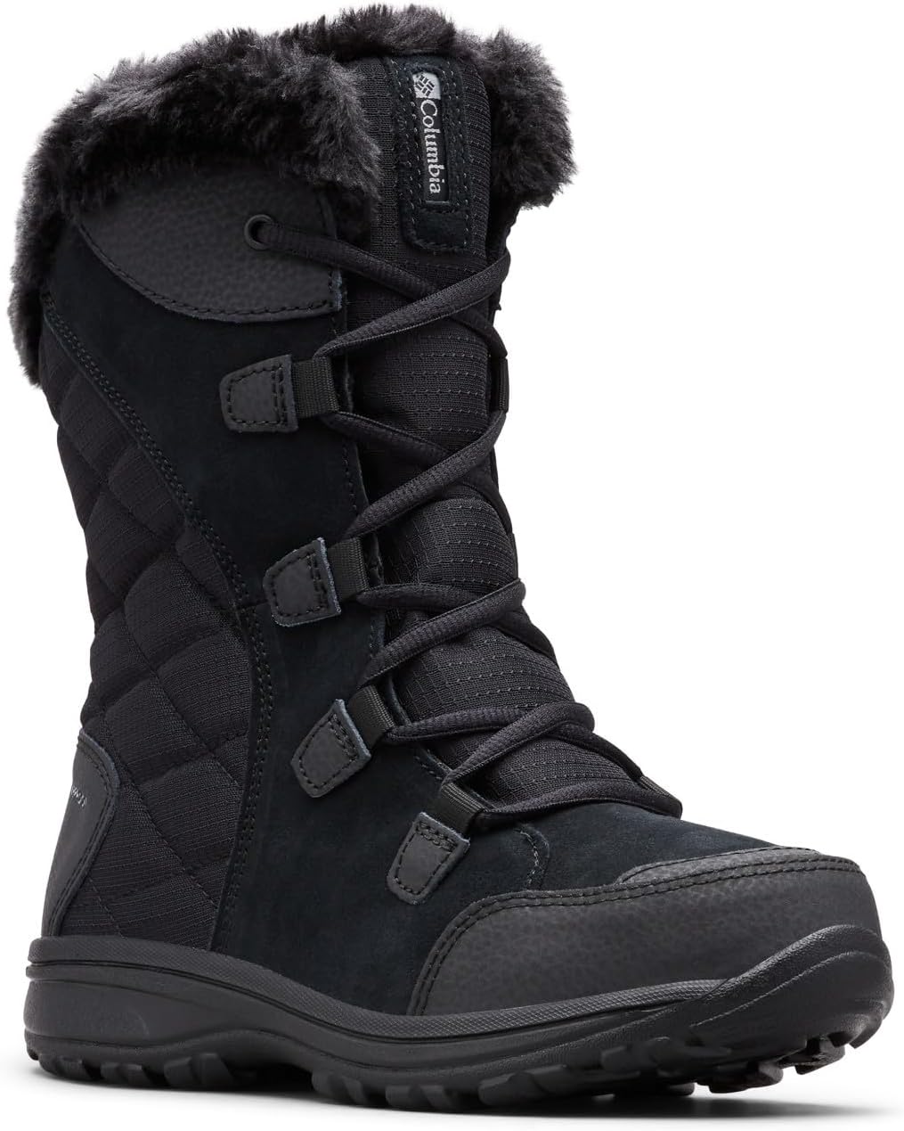 Femme Ice Maiden II Botte de Neige 38.5 EU Black Columbia Grey