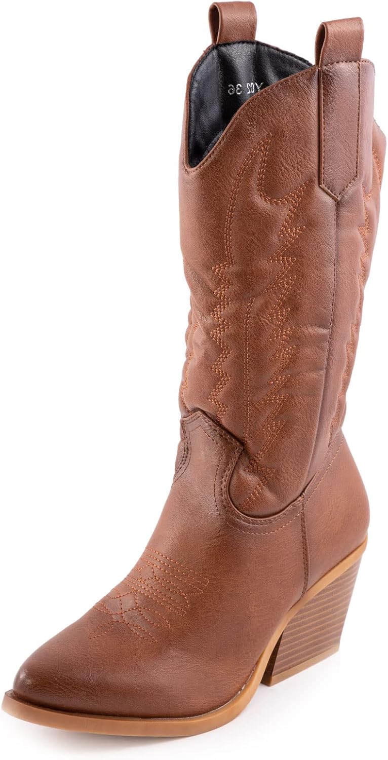 Toocool Bottes femme texans cowboy western camperos chaussures bottes Y02