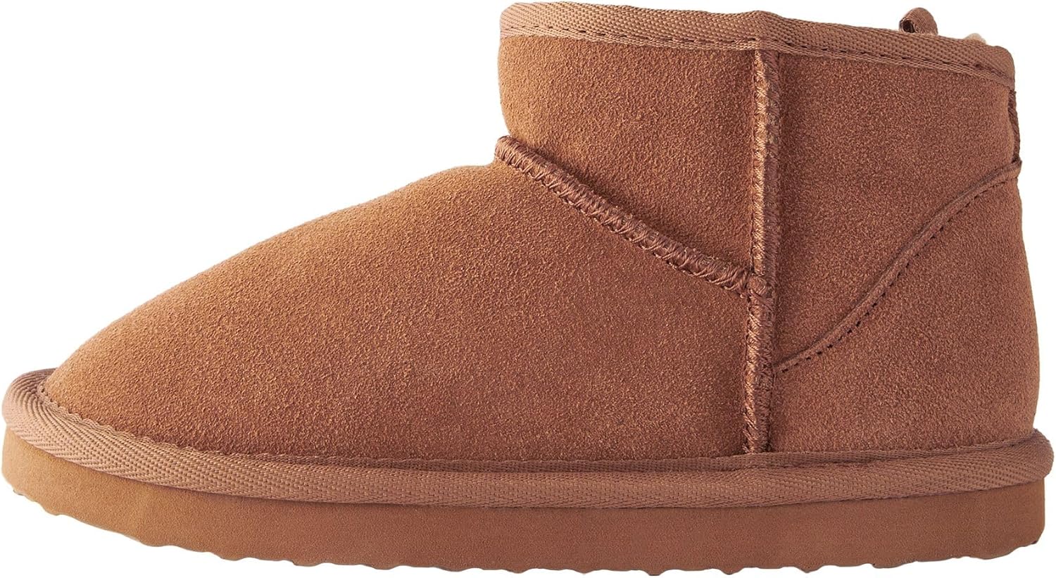 Bottines Style Chaussons Chaudes en Daim doublé