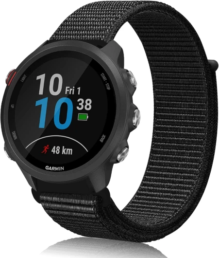 Th-some 20mm Bracelet en Nylon Souple de Remplacement pour Garmin Vivoactive 3, Bracelets Compatible Garmin Vivoactive 3 Music, Vivomove HR, Forerunner 245/245 Music, Forerunner 645/645 Music