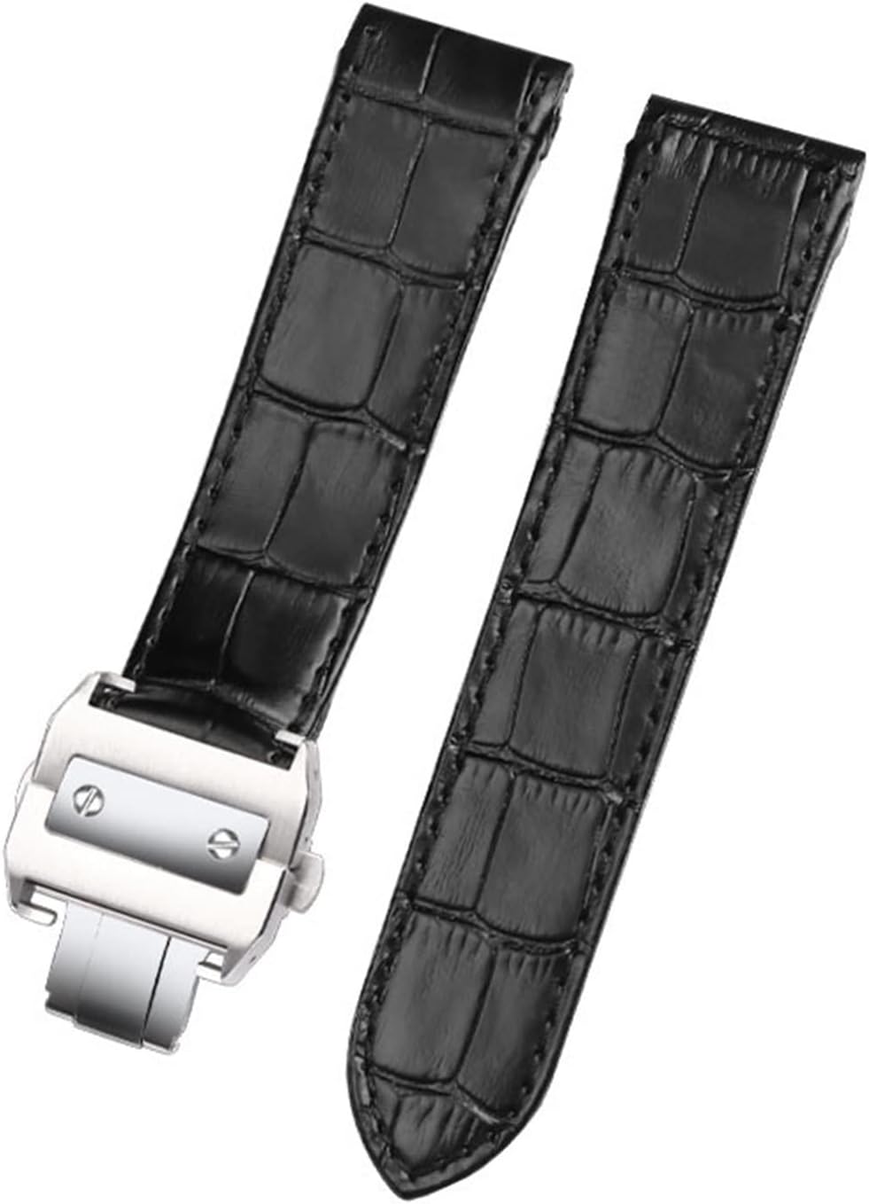 EPANO Bracelet de montre en cuir véritable pour Cartier Santos 100 20 mm 23 mm 25-12 mm 23mm