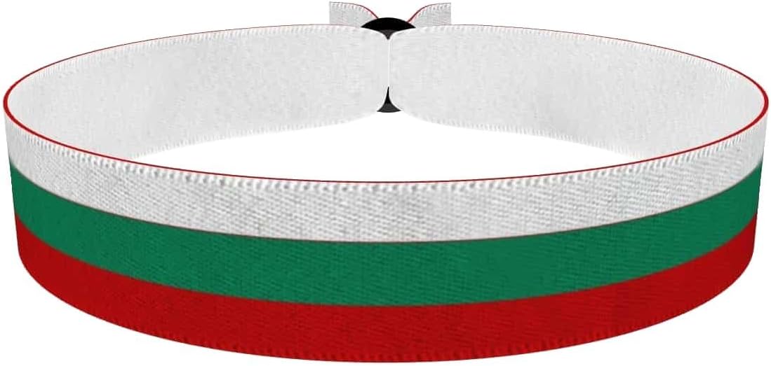 Druck-Palast Bracelet Bulgarie - Accessoire en tissu waterproof - Couleurs bulgares - Article de sport unisexe - Idée cadeau pour passionnés - Bracelet artisanal et tendance
