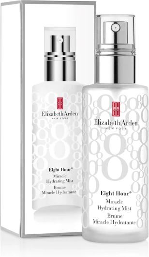 Elizabeth Arden, Eight Hour Cream, Brume Miracle, Crème Hydratante Visage, Soin pour le Visage Revitalisant et Rafraîchissant, Skincare à base de Fruits Antioxydant