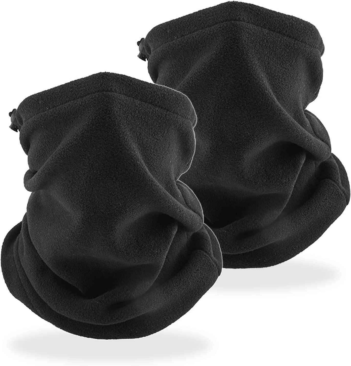 MIVAIUN 2 Pièces Cou Thermique pour Homme et Femme Tour de Cou Tubulaire Respirant Ultra-Douce Séchage Rapide Anti-Solaire Masque Respirant Moto Cyclisme Ski Randonnée Course à Pied 2 Pcs