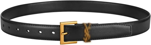 AOWVUTS Ceinture Femme Mode Ceinture en Cuir Rétro avec Boucle Argenté Ceintures Classique Réglable Vintage Noire Ceintures Taille pour Robe Jeans Pantalons 95cm Boucle dorée