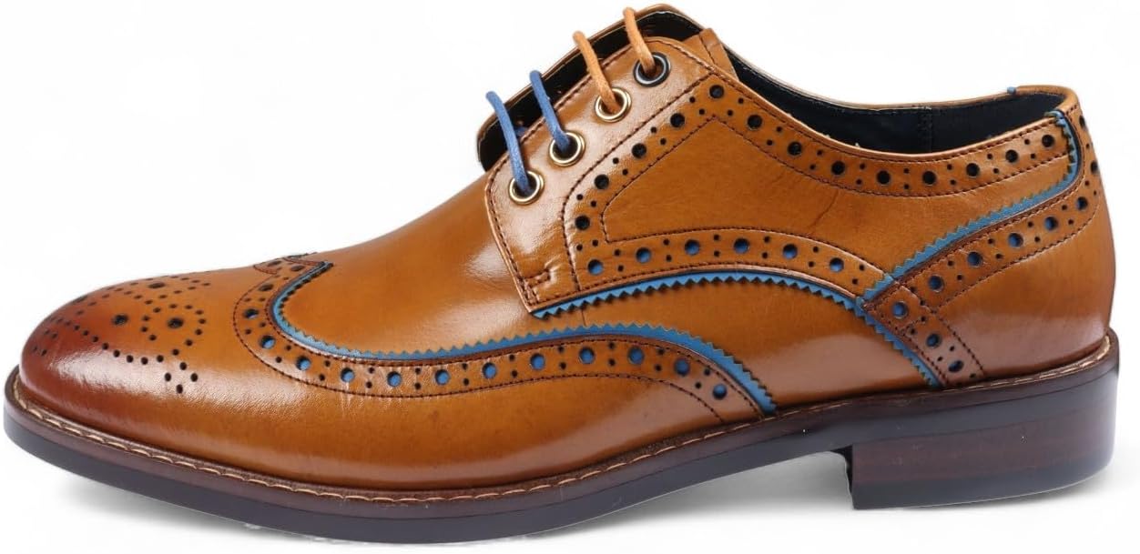 Chaussures habillées Classiques en Cuir Richelieu Marron pour Hommes - Simon