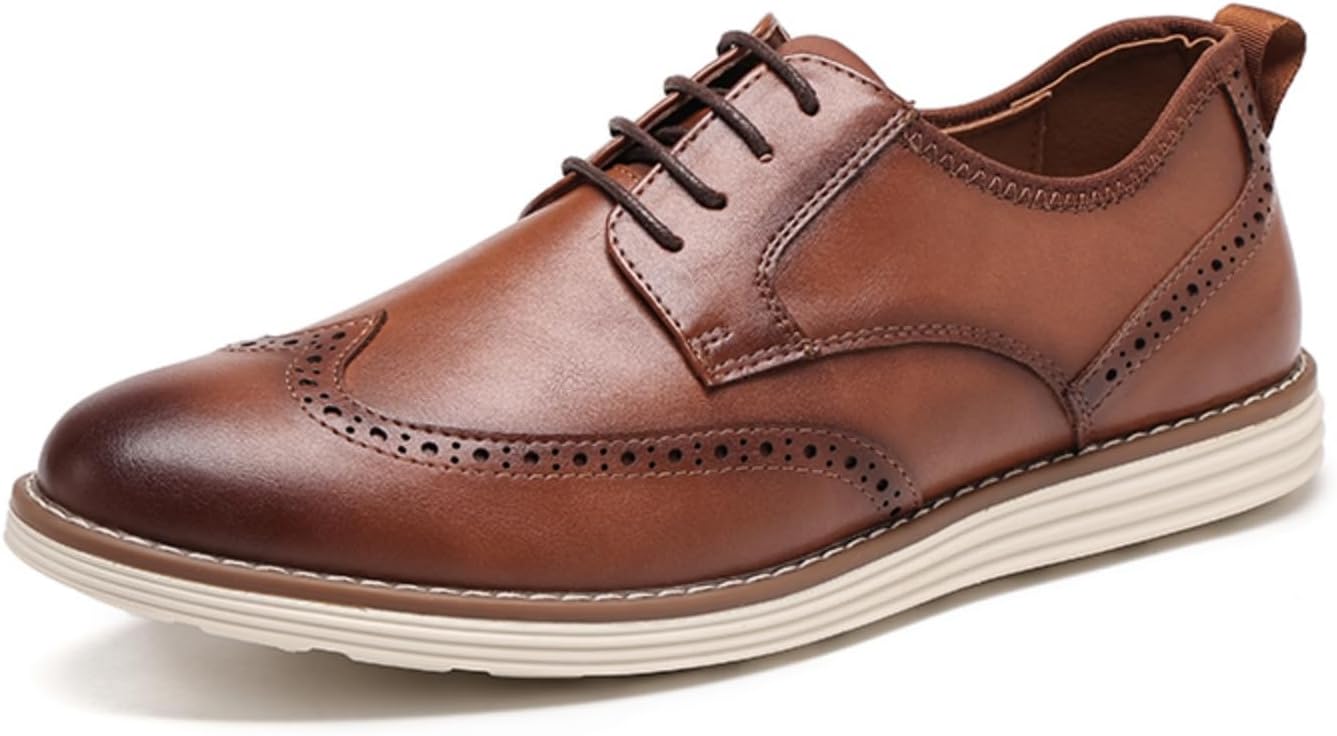 Chaussures richelieus élégantes à lacets pour homme - Bout pointu - Semelle souple - Style décontracté