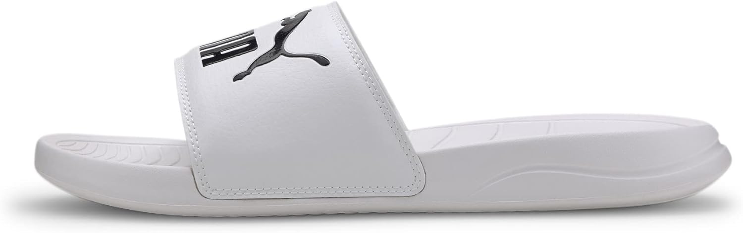 Homme Popcat 20 Slide Sandal 40.5 EU Puma White Puma Black