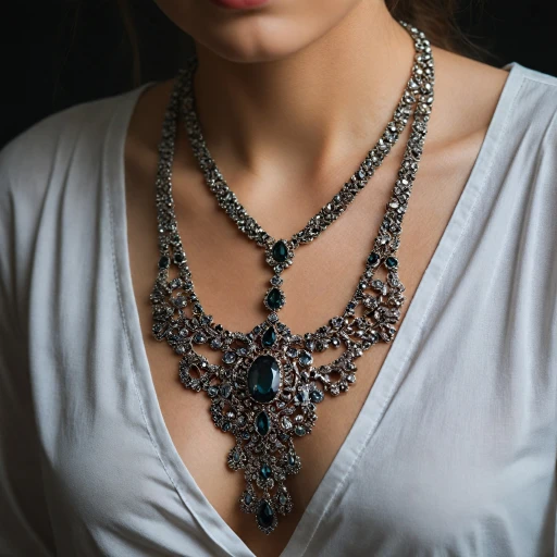 L'élégance intemporelle du collier long signé Saint Laurent