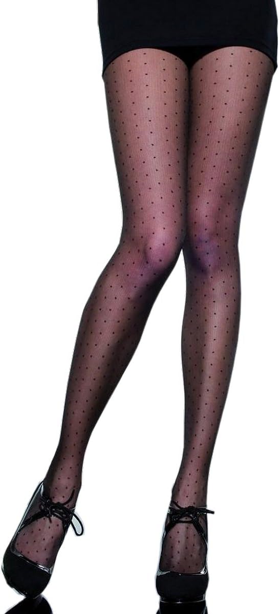 Collant femme fantaisie à plumetis 30 deniers