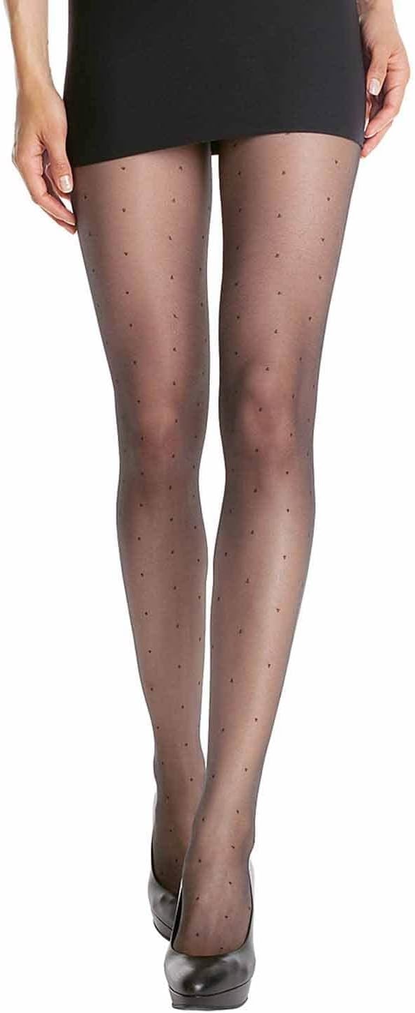 Collant Femme Fantaisie Style Effet Plumetis x1