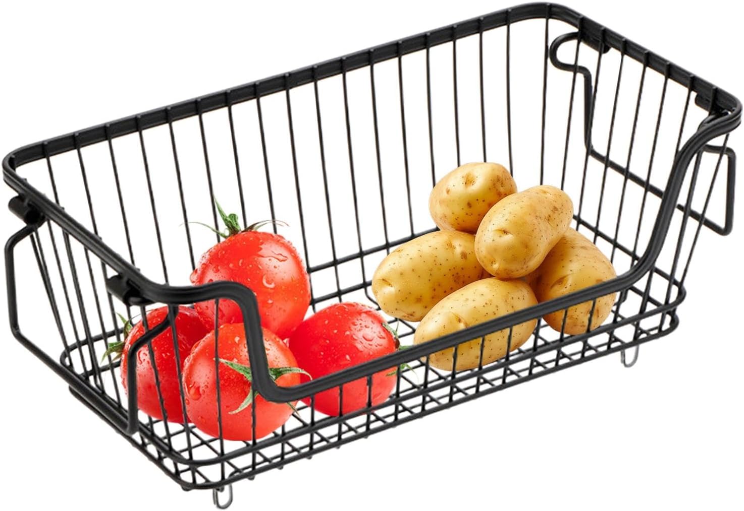 Conteneurs de congélateur de cockpit,Organisateur de congélateur,Paniers de réfrigérateur - Conteneurs organisateur de congélateur Organisateur empilable de congélateur de cockpit avec poignées pour