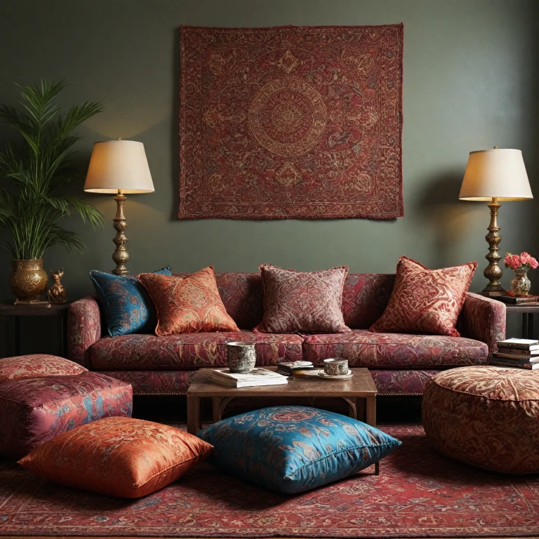 L'élégance des coussins décoratifs signés Etro Home