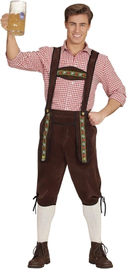 W WIDMANN MILANO Party Fashion - Costume Bavarois, pantalon traditionnel, fête de la bière, fête populaire, carnaval