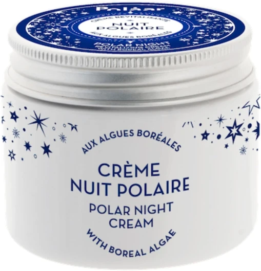Crème Anti-âge Nuit Revitalisante Nuit Polaire aux Algues Boréales - Lisse rides et ridules, Détoxifie, Régénère - Tous types de peau - 95% Naturel, Vegan, Made in France - 50 ml Nouvelle composition