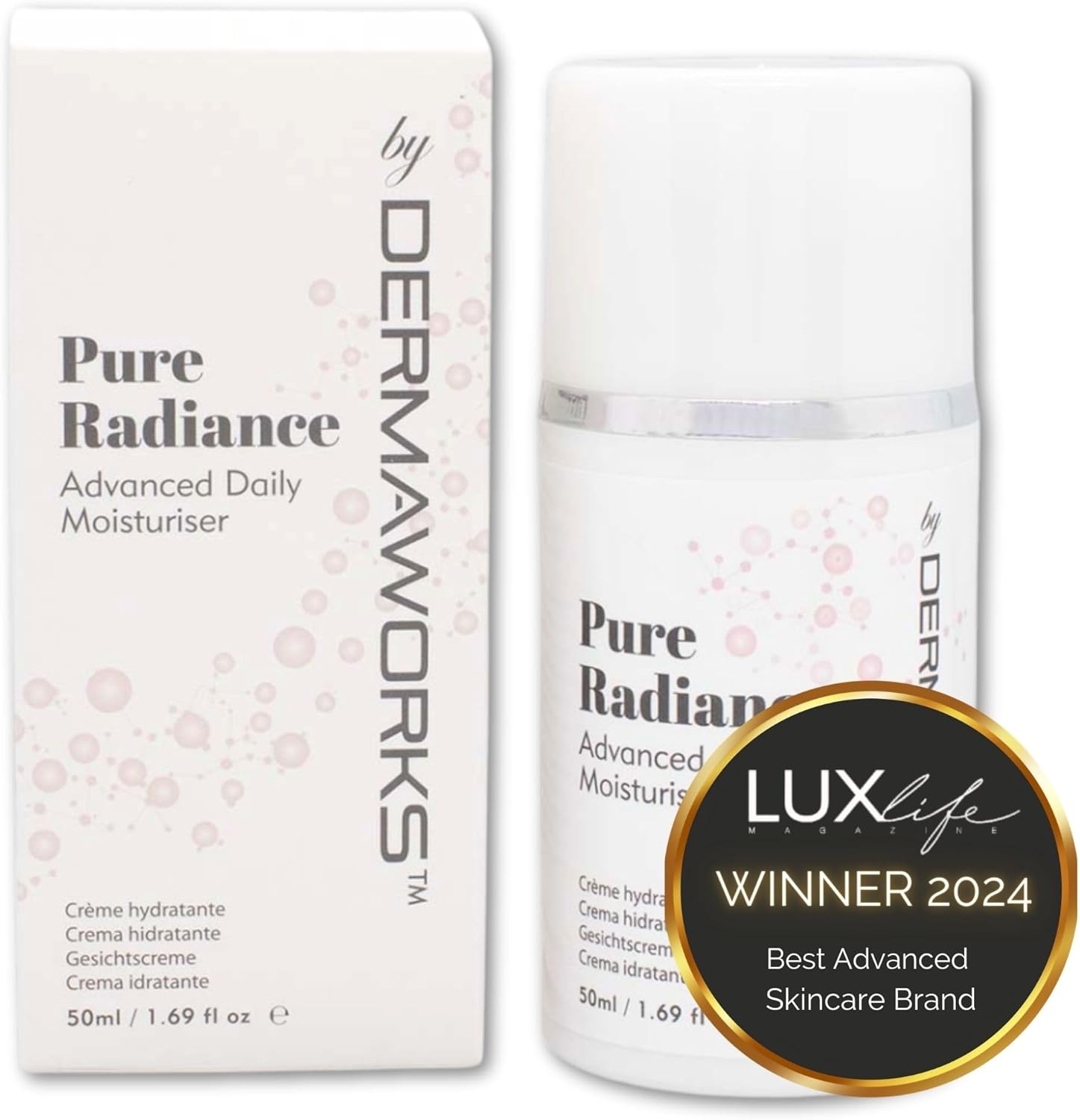 Crème Visage Femme avec Acide Hyaluronique, Rétinol, Vitamine C et E – Hydratante, Anti-Âge et Éclaircissante – Réduit Rides et Taches pour une Peau Lisse et Lumineuse