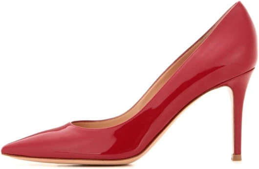 Escarpins Femme - Chaussures à Talons Hauts - Bout Pointu fermé - Classique Bureau Soiree 42 EU Rouge