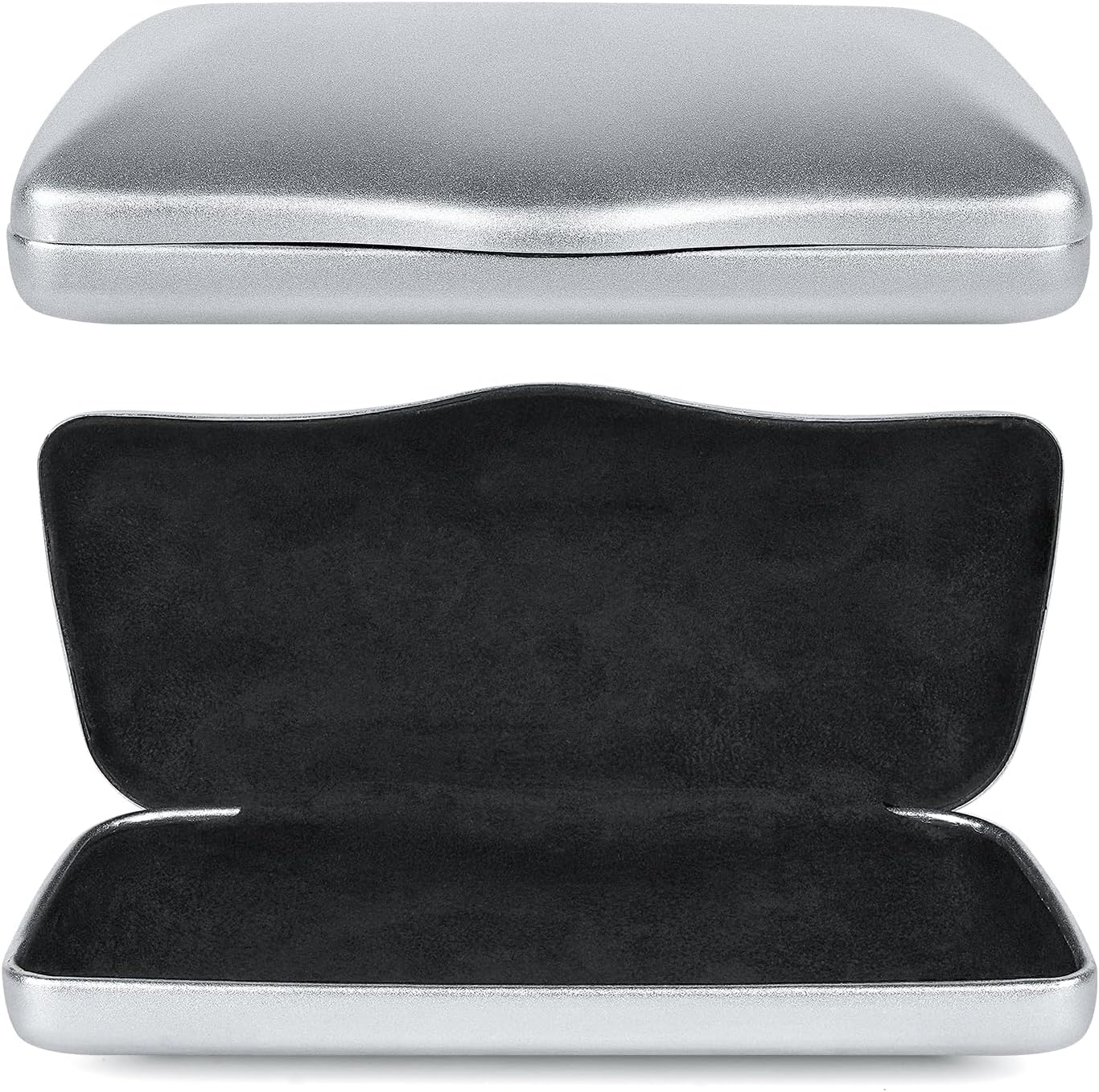 Étui à lunettes de soleil rigide extra large compatible avec DIOR Missdior B1U EverDior A1U Gucci GG0595S GG0875S GG0351S Versace VE4395 (XXL/Argent)