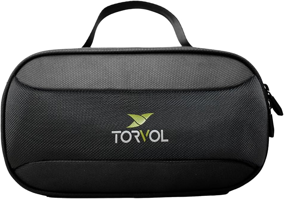 Drone Goggle Case, Étui Rigide Lunettes FPV avec Mousse Personnalisable, Coque EVA, Poche câbles, Compatible DJI, Fatshark, Orqa – Noir – 28 x 15 x 14 cm