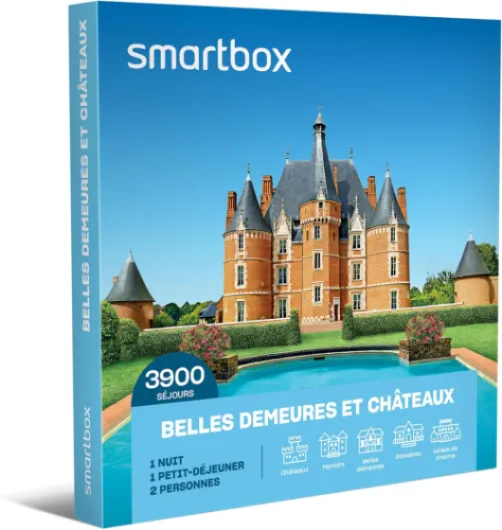 Coffret Cadeau Couple - Idée cadeau original : Séjour raffiné et culturel en château ou belle demeure historique Nouvelle version