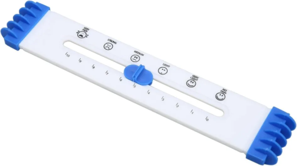 Règle de Niveau de Douleur Médicale Facile à Utiliser Règle d'évaluation de la Douleur Bleue et Blanche Échelle Claire et Compacte pour une Utilisation en Hôpital