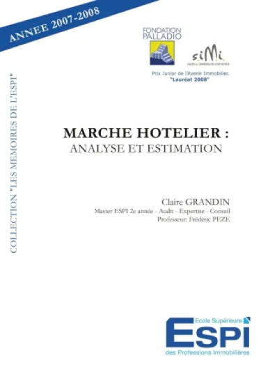 Marché hôtelier : analyse et estimation