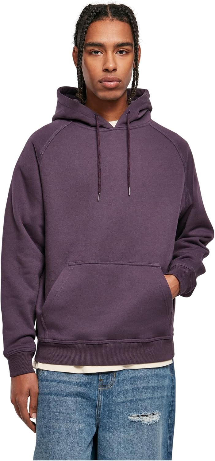 Herren Blank Hoody S Pourpre