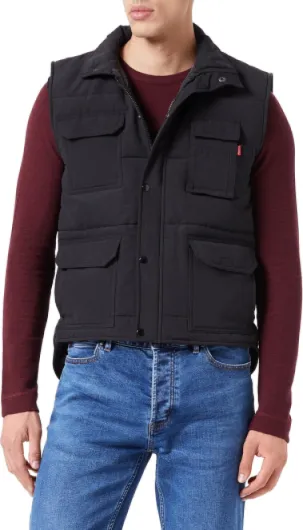 VELILLA Men's Multi-Pocket Vest 3XL Noir