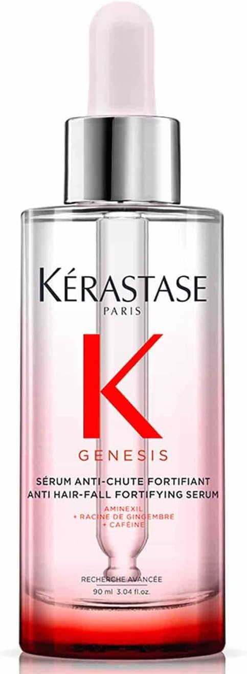 KERASTASE Genesis - Sérum Anti-Chute Fortifiant - -84% de Chute de Cheveux - -98% de Casse - Aminexil & Caféine - Formule Légère - Sans Silicone - Cheveux Cassants & Affaiblis - 90 ml