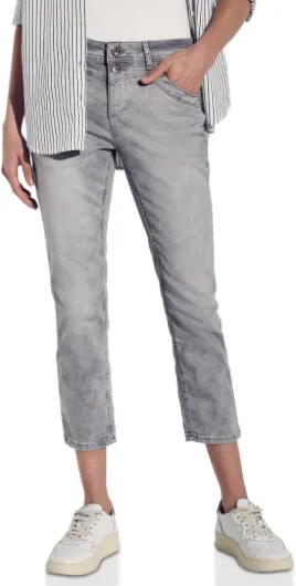 Jean 7/8 Coupe décontractée Femme 30W / 26L Gris Clair Aléatoire
