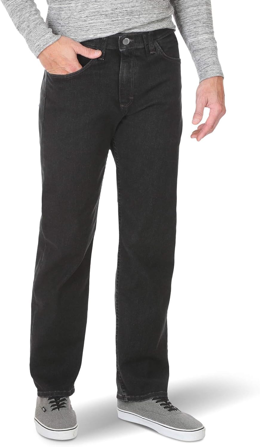 Jean droit série 2 30W Relaxed X Noir Délavé