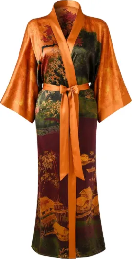 Ledamon Robe Peignoir Femme Taille unique Paysage - Doré