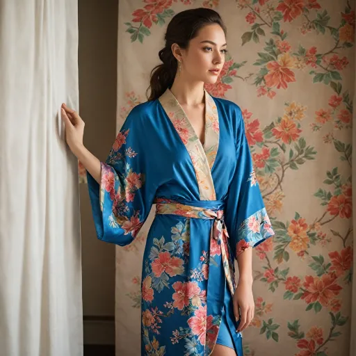 L'élégance du kimono en soie signé Olivia von Halle