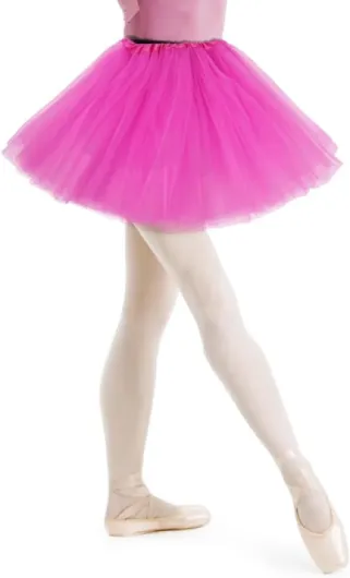 AYBUY Jupe Tutu pour Femme,3 Couches Jupe en Tulle Rétro Années 80 Fête Halloween Carnaval Costume,Tutu Rétro Accessoire Fluo Danse Habiller Soirée Jupette Danse Classique Princess Rose Rouge