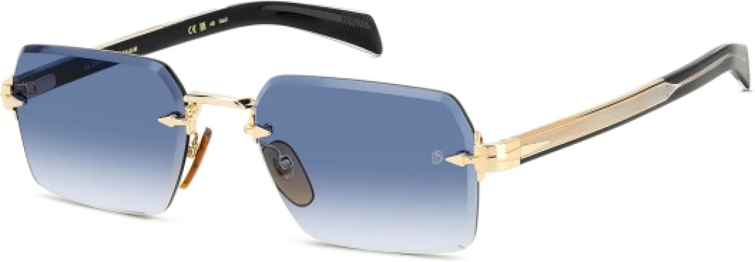 David Beckham Men's Sunglasses 56 Rhl/08 Gold Black