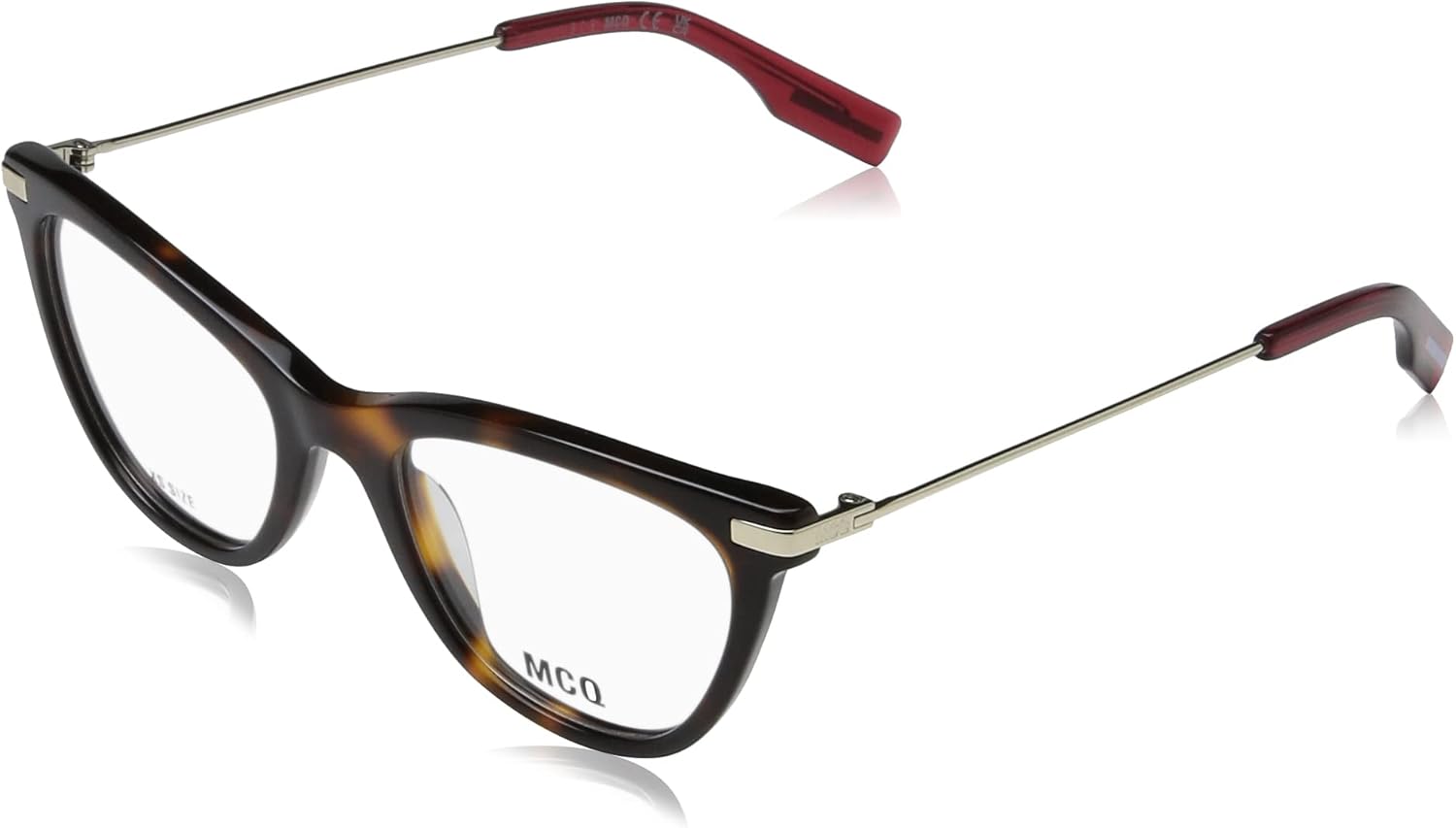 Alexander McQueen Lunettes de Soleil Femme 47 Havana-gold