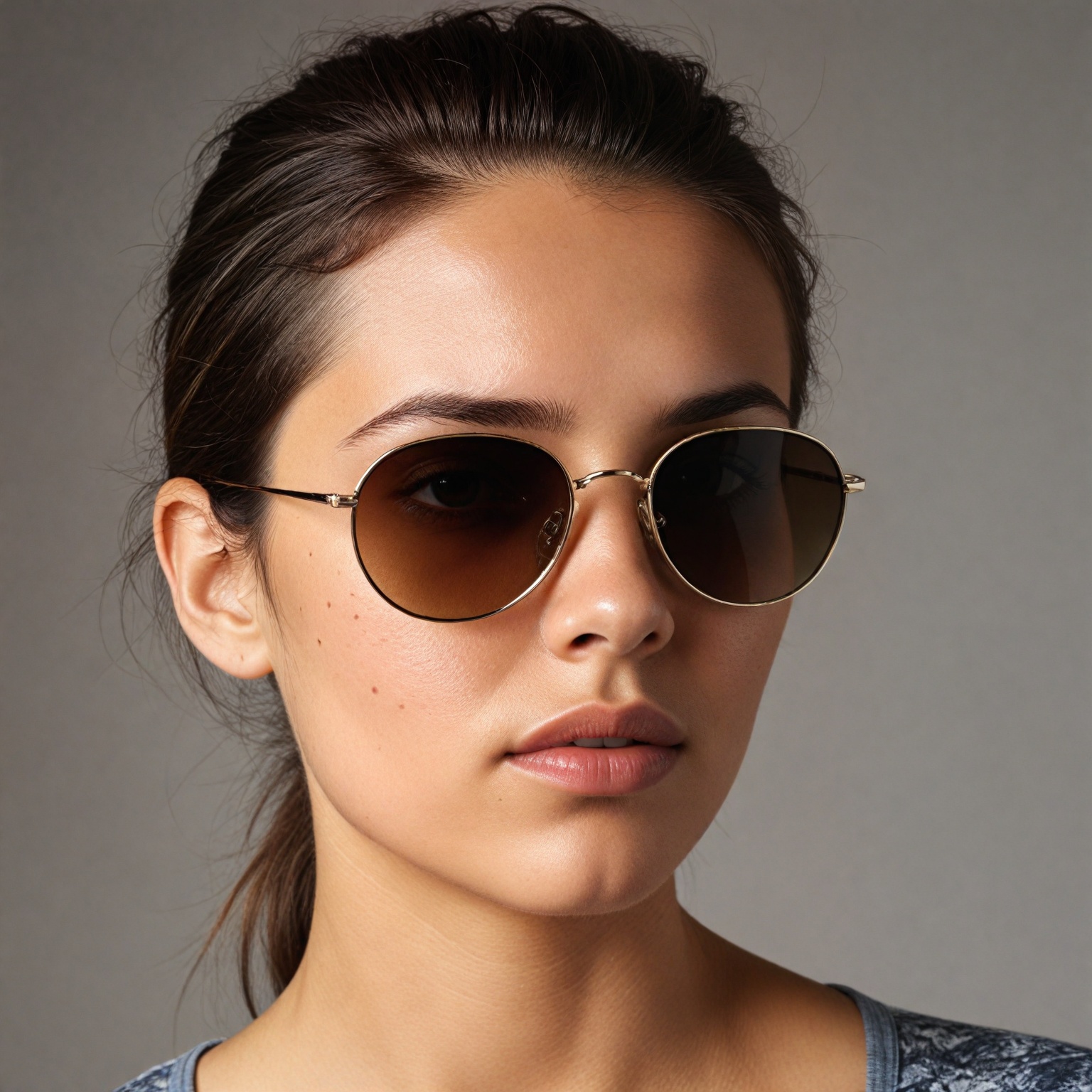 Lunettes De Soleil STING Italie Mod. 4136 - Couleur Or/Vert Tortue, Cristal, état Comme Neuves