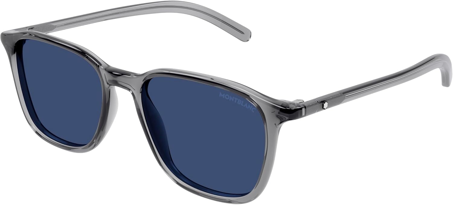 Montblanc Homme Mb0325s Sunglass Man Recycled Injected A Lunettes de Soleil, Multicolore, Taille Unique