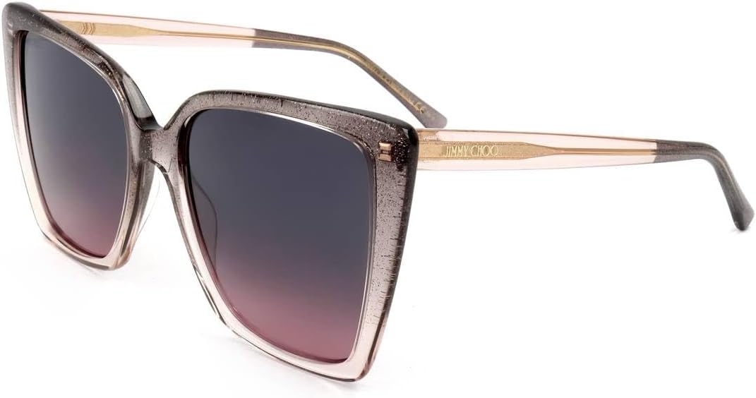 Jimmy Choo Lessie/S Lunettes de Soleil Femme 56/18/145 Kon Nude Glitter