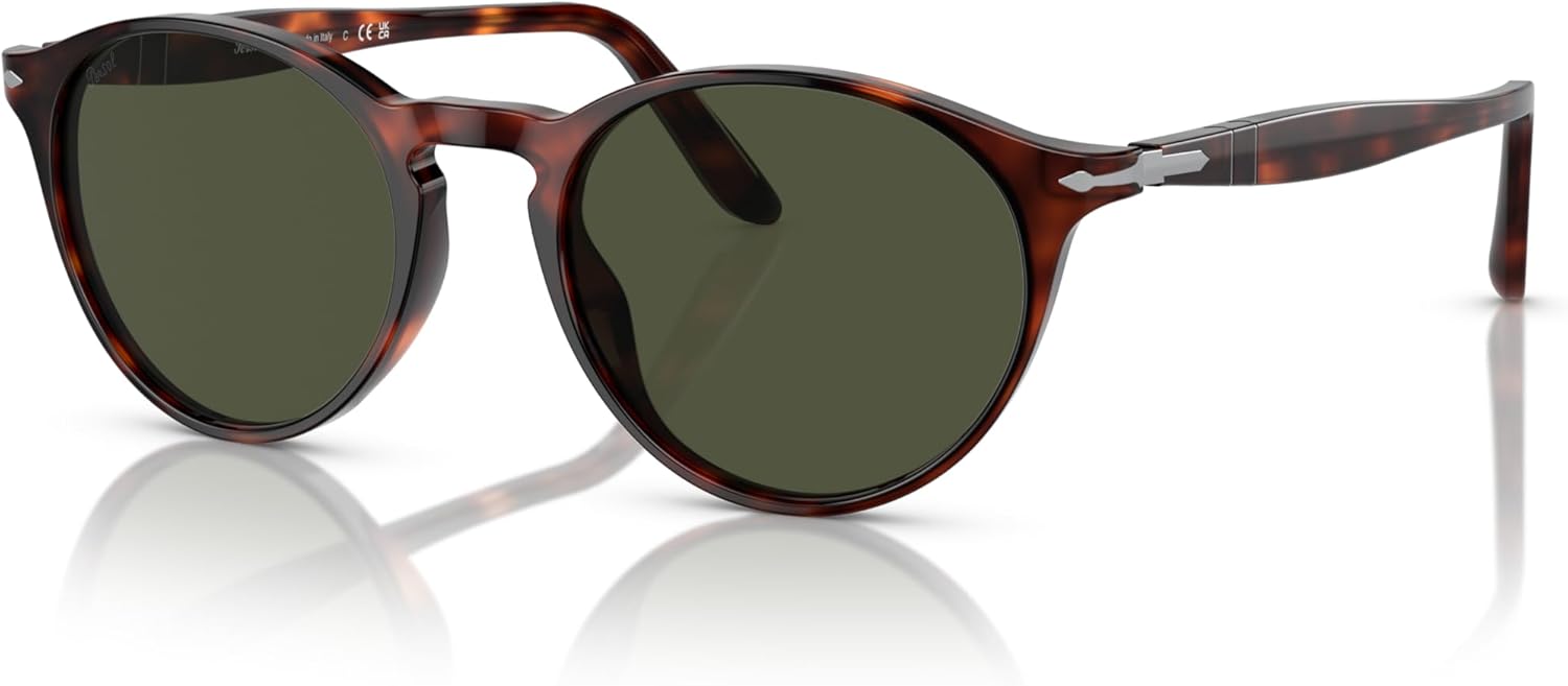 Persol Lunettes de Soleil Mixte 50 Marron (Havana/Green)