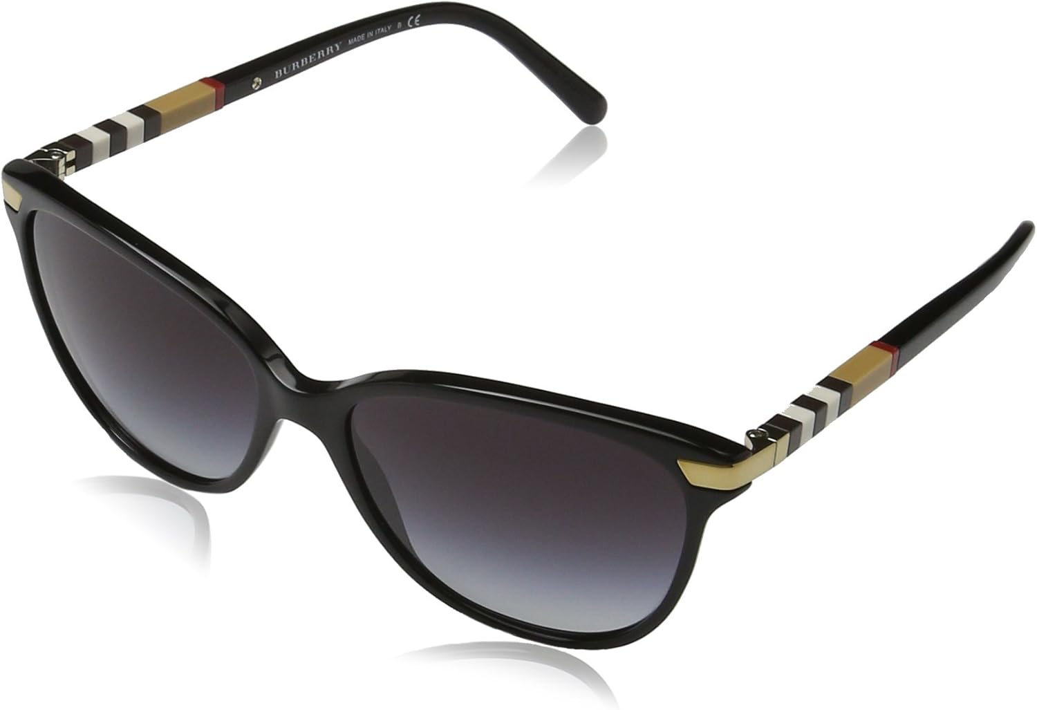 BURBERRY Lunettes de Soleil Mixte Noir (Black/Gradient)