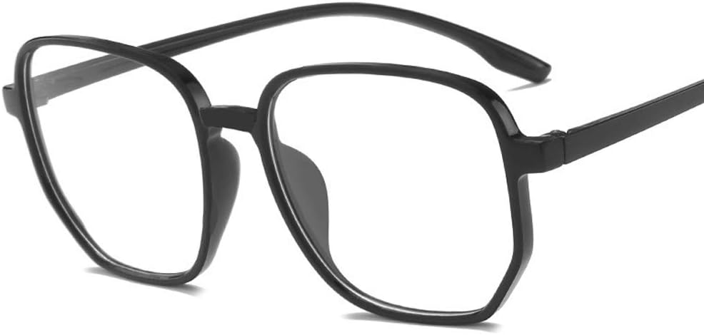 Kdjsic Cadre de lunettes surdimensionné Anti-lumière bleue pour femmes et hommes lunettes de lunettes optiques carrées monture de lunettes unisexe