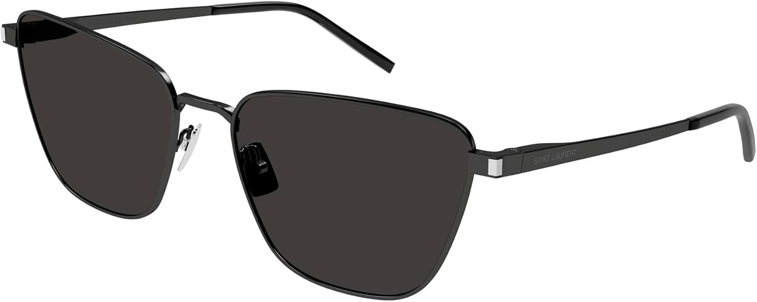 Saint Laurent SL 551 Lunettes de soleil pour femme Noir/Gris 57/17/145, Noir