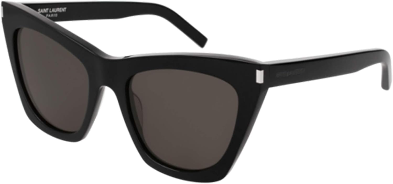 Saint Laurent SL 214 KATE-001 55 Lunettes de soleil pour femme Noir/gris