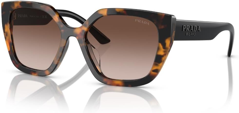 Prada PRADA PR 24XS Lunettes de soleil pour femme Havana Miel/marron dégradé 52/18/140, Tortue miel/dégradé marron, taille unique