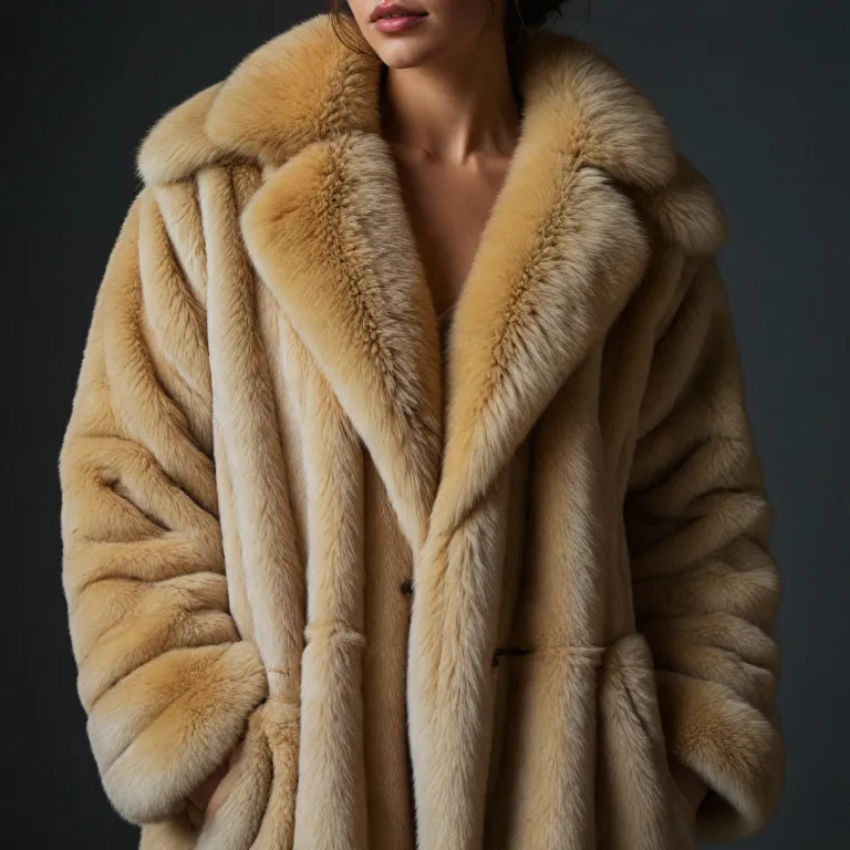 L'élégance intemporelle du manteau en fourrure véritable signé Fendi